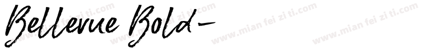 Bellevue Bold字体转换